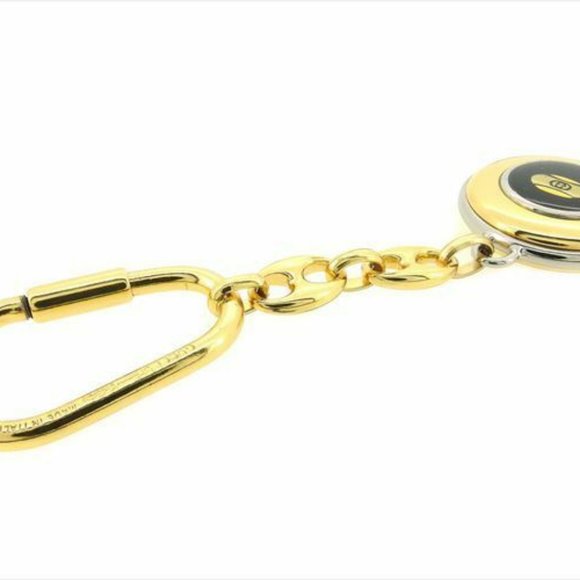 Authentic Gucci key ring Key holder G logos Gold Silver Woman - Picture 5 of 7